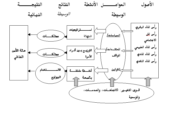 تقرير عن الامن الغذائي كامل العناصر بالمقدمة والخاتمة