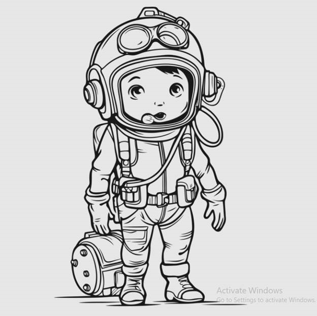 رسومات للتلوين عن الفضاء
