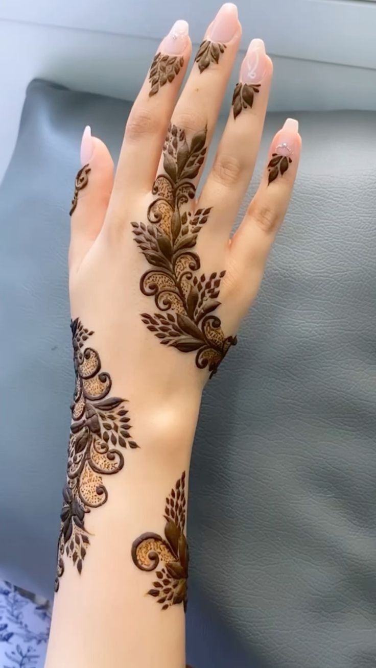 صور نقش حناء خليجي اماراتي